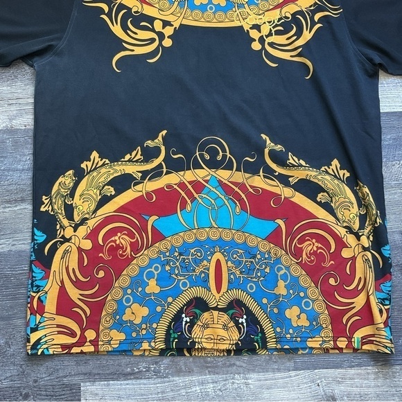 COOGI/Royal COOGI Black and Multicolor Dashiki Style Tee XXXL T27 - Picture 2 of 13